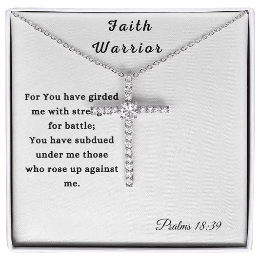 Faith Warrior | CZ Cross necklace
