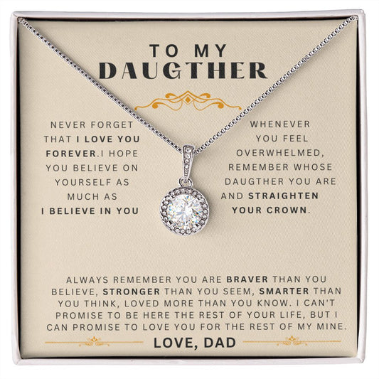 To MY Daughter from DAD |  Eternal Hope Necklace