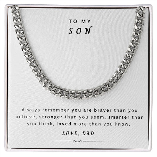 TO MY SON |  Cuban Link Chain