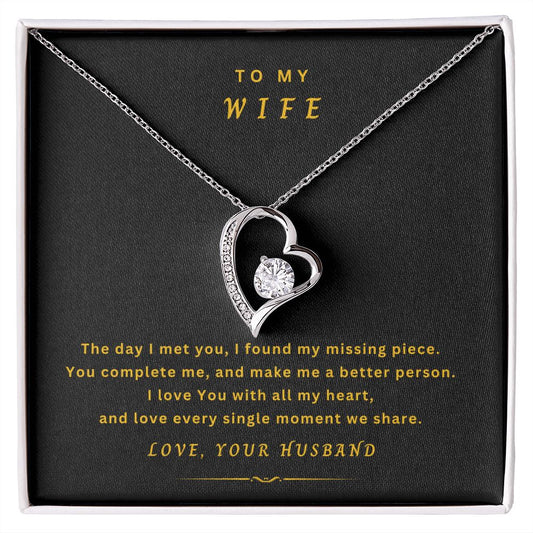 TO MY WIFE | Forever Love Necklace