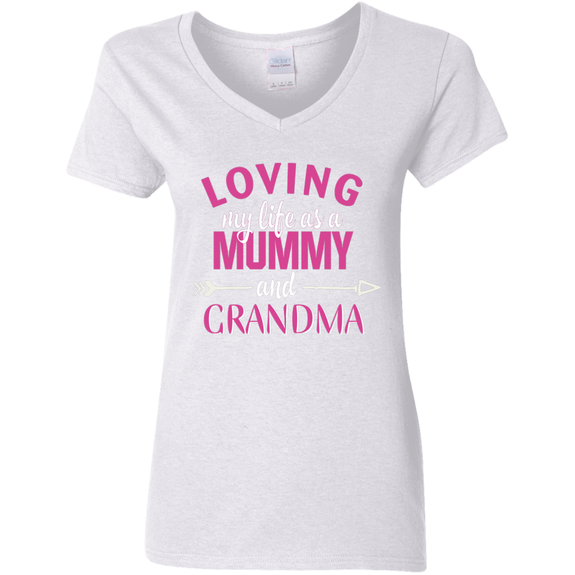 MOM Teeshirt G500VL Ladies' 5.3 oz. V-Neck T-Shirt