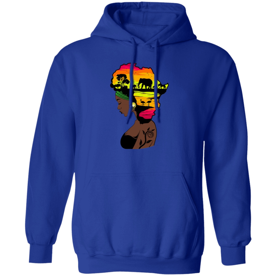 African lady hoodie G185 Pullover Hoodie