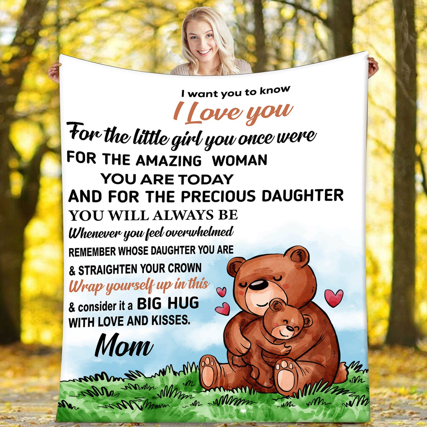 To My Daughter from mom FLM Arctic Fleece Blanket 50x60