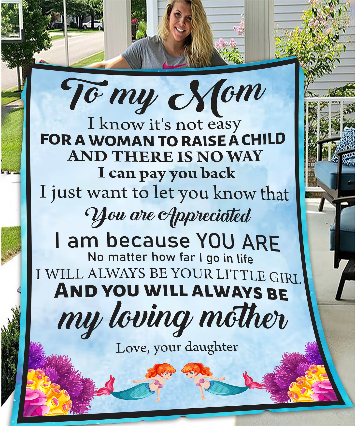 To My Mom From Daughter FLM Arctic Fleece Blanket 50x60